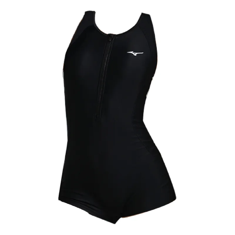 (WMNS) Mizuno Basic Swimsuit 'Black' N2CA1312 sold by KicksCrew