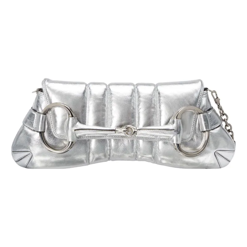 (WMNS) Gucci Horsebit Chain Medium Shoulder Bag 'Silver' 764255-AACY5-8106 sold by KicksCrew