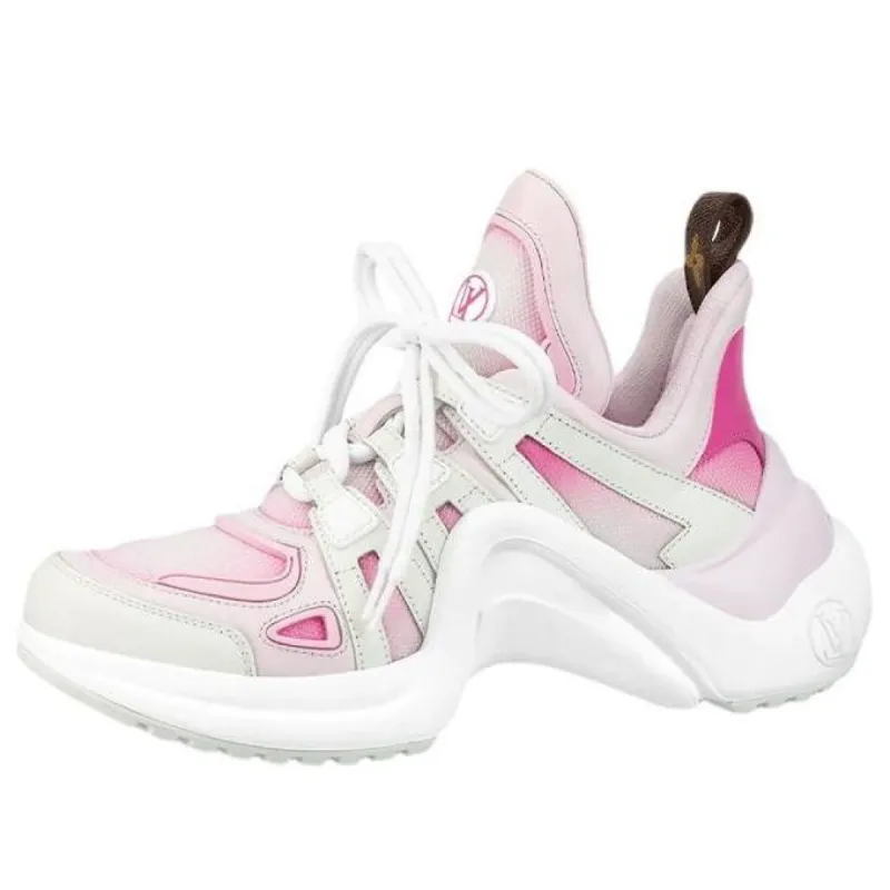 (WMNS) LOUIS VUITTON LV Archlight Sneakers 'White Pink' 1A9RUT sold by KicksCrew