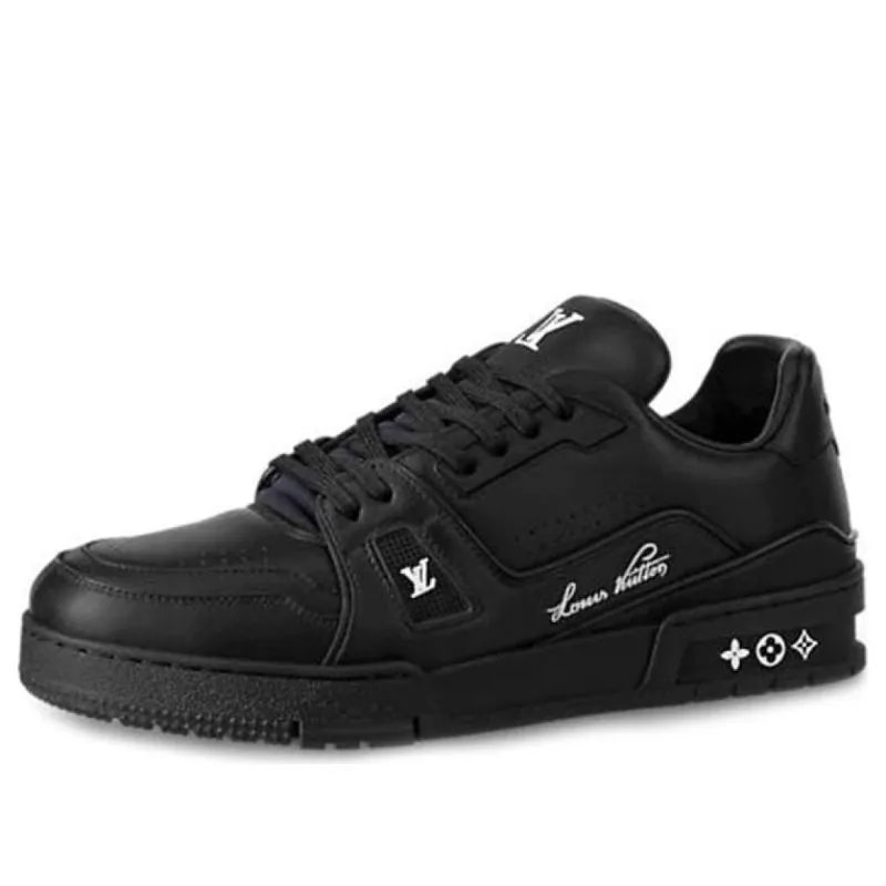LOUIS VUITTON LV Trainers 'Black' 1A9AFU sold by KicksCrew