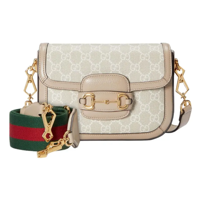 (WMNS) Gucci Horsebit 1955 GG Mini Bag 'Beige White' 658574-UULAG-9682 sold by KicksCrew