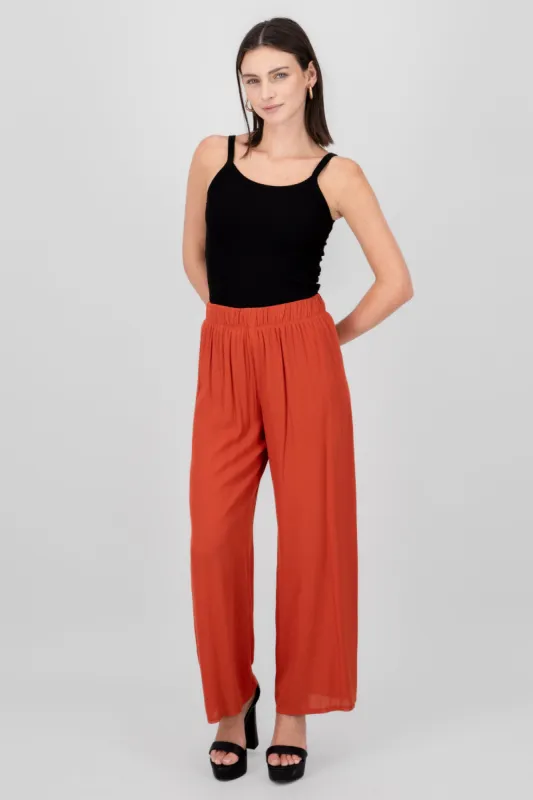 Pantalón Wide Leg Cintura Elástico sold by Shasa