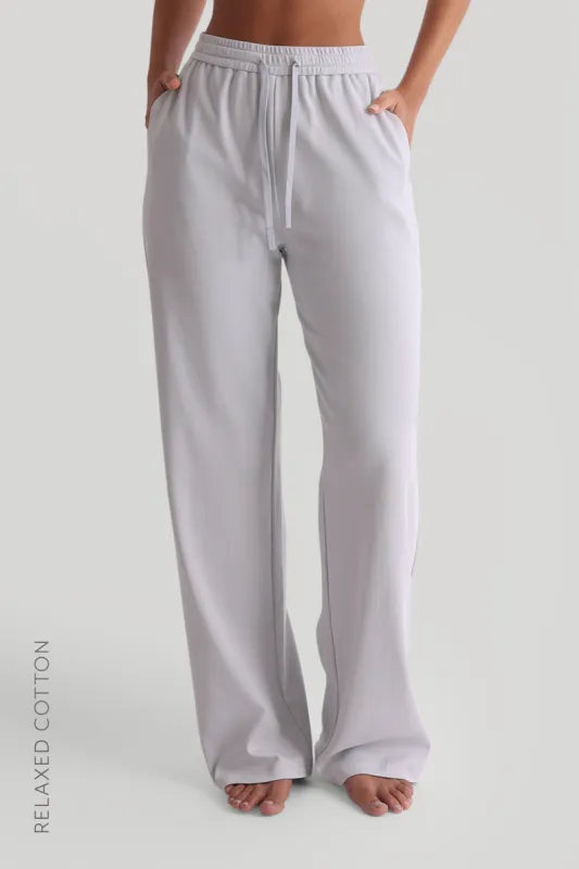 Relaxed Cotton Pants - Sky sold by My outfit online