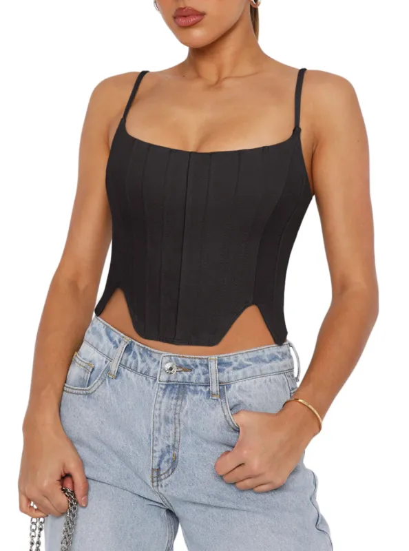 Sculpted Grace Spaghetti Strap Top sold by ReoRia