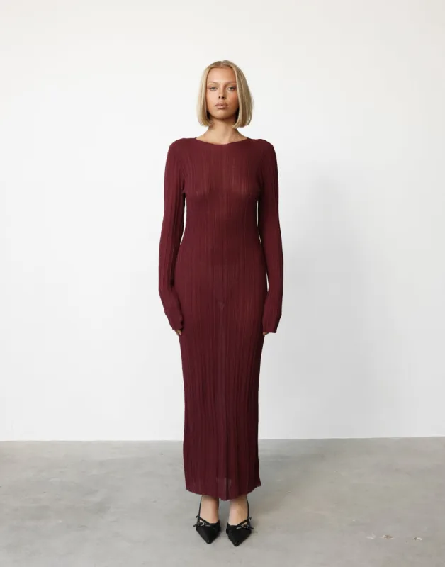 Prophecy Maxi (Burgundy) - By Lioness sold by Charcoal Clothing