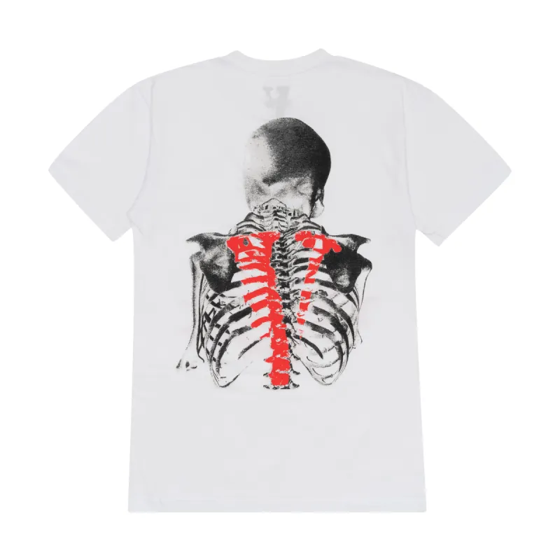 Vlone x Never Broke Again Bones T-Shirt White | Parallel