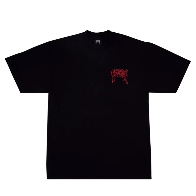 Revenge x Juice Wrld 999 Outline Sketch Tee Black/Red | Parallel
