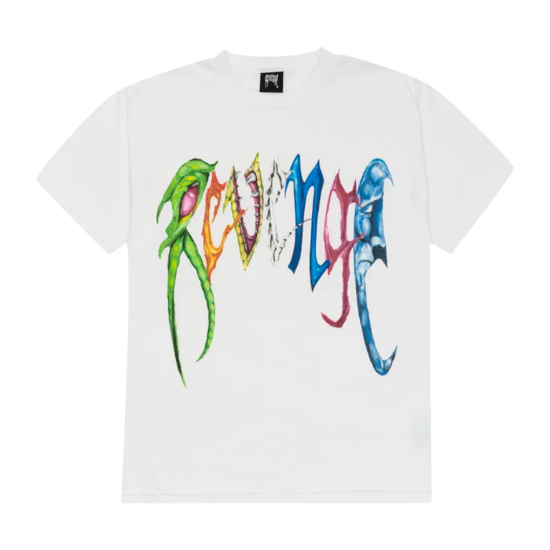 Revenge x Trippie Redd Arch Logo Tee White sold by PLUS
