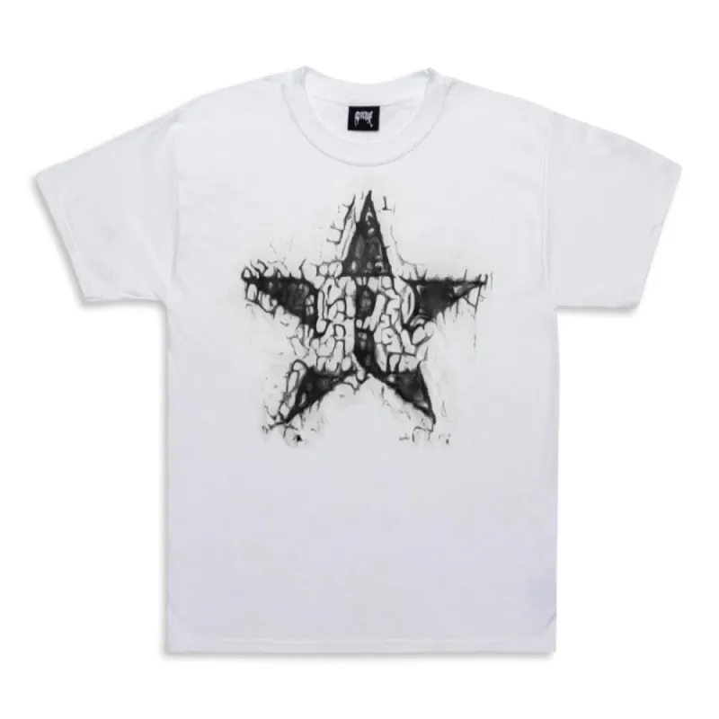 Revenge Star Tee White sold by PLUS