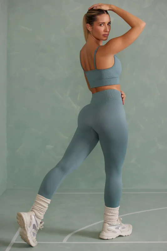 Super Sculpt Full Length Leggings in Mineral Green sold by Bo + Tee