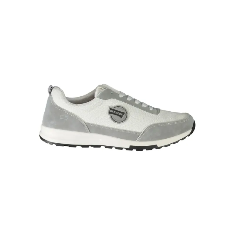 White Polyester Sneaker sold by Louxly