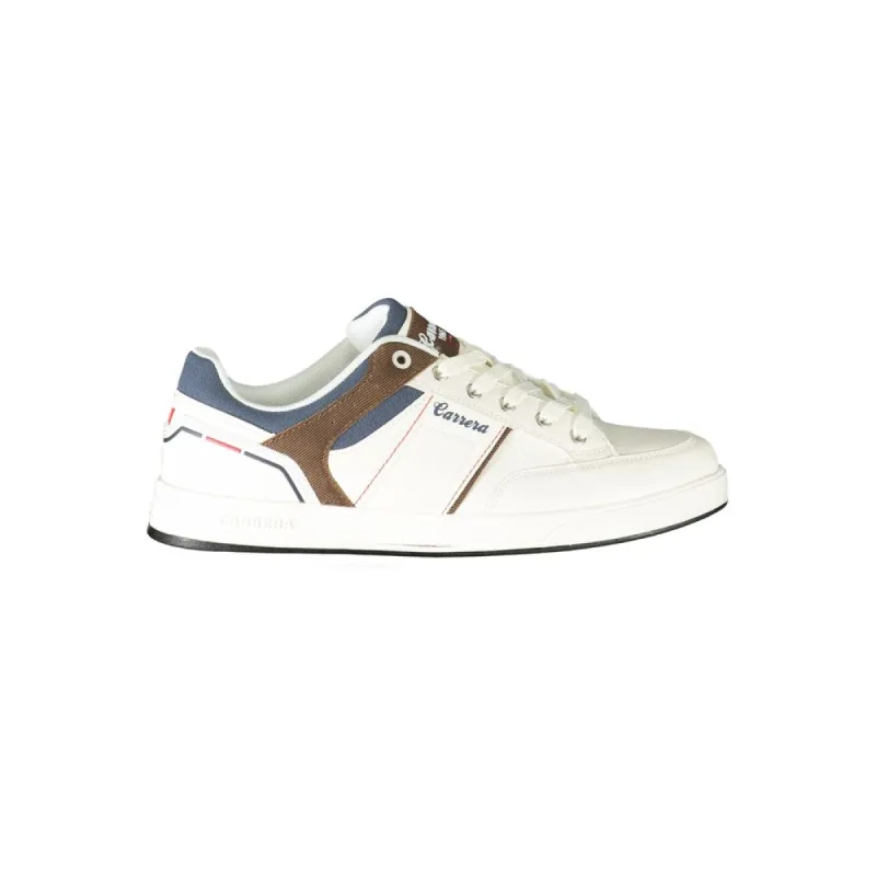 White Polyester Sneaker sold by Louxly