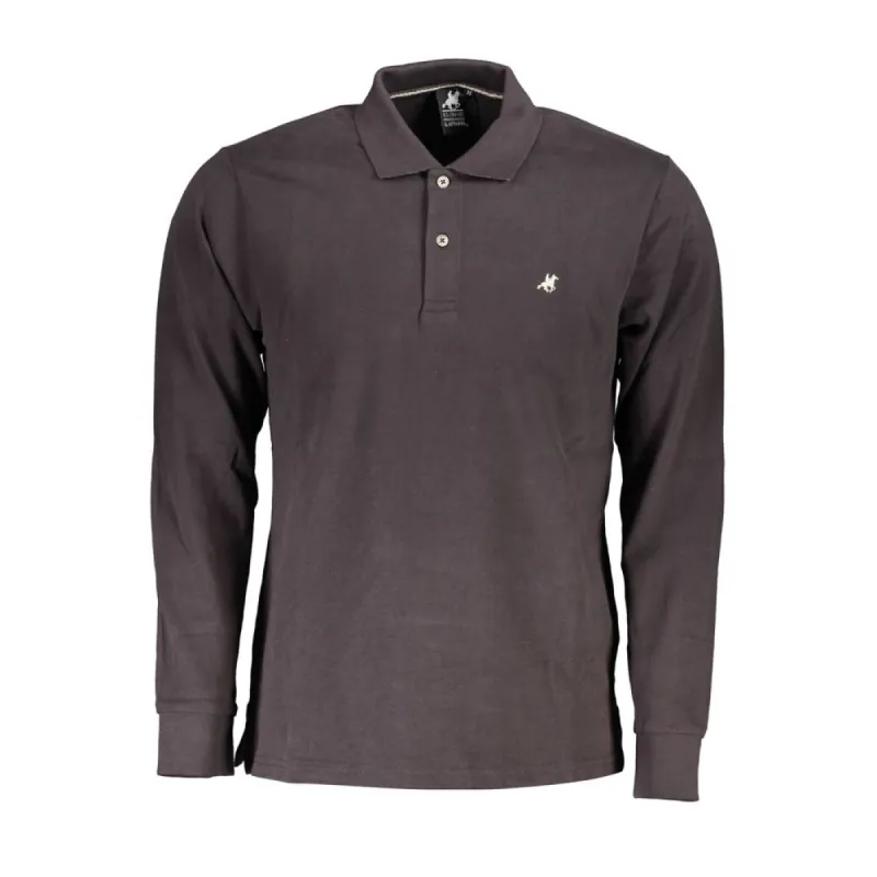 Gray Cotton Polo Shirt sold by Louxly