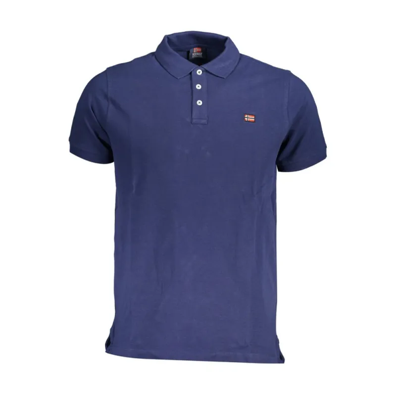 Blue Cotton Polo Shirt sold by Louxly