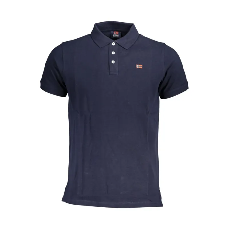 Blue Cotton Polo Shirt sold by Louxly