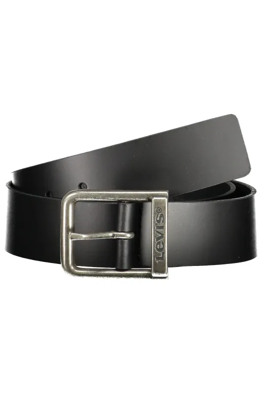Black Leather Men Belt sold by Louxly