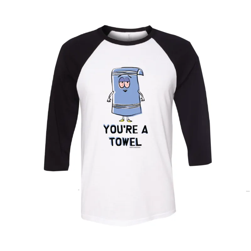 South Park Towelie You're a Towel Raglan Baseball T-Shirt sold by Paramount Shop