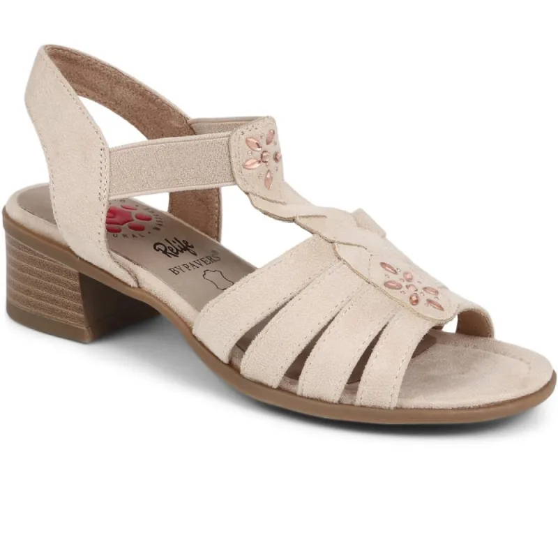 Block Heeled Slip-On Sandals - CENTR39057 / 324 981 sold by Shoe-Shop