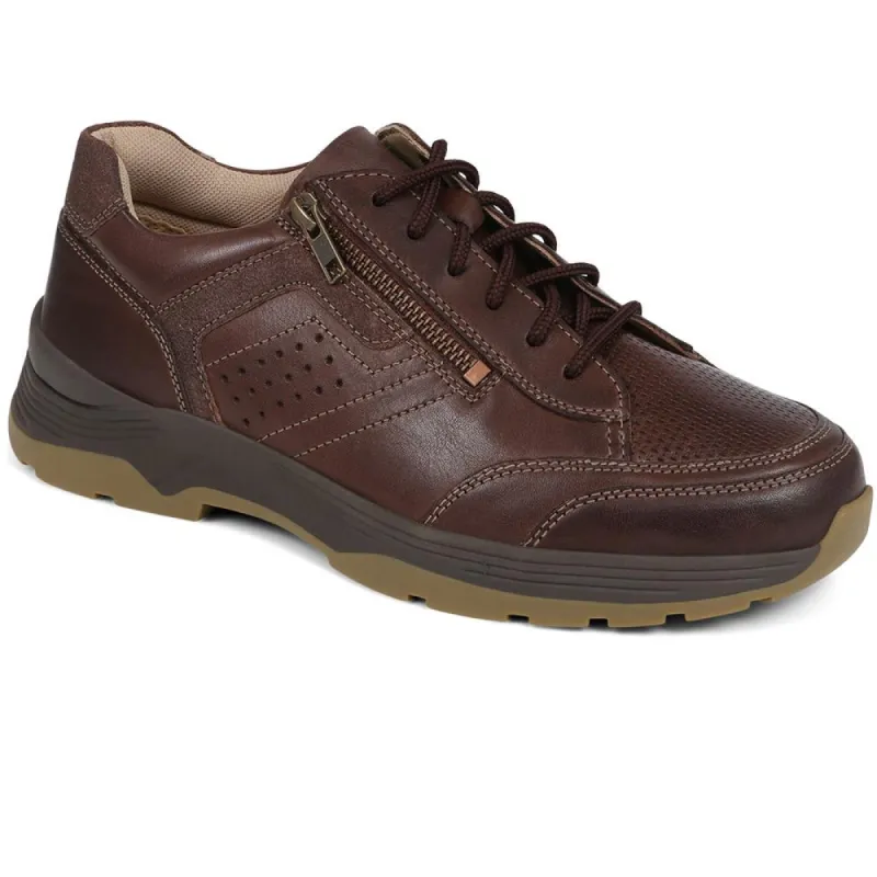 Lace-Up Leather Trainers - ENRICO / 325 168 sold by Shoe-Shop