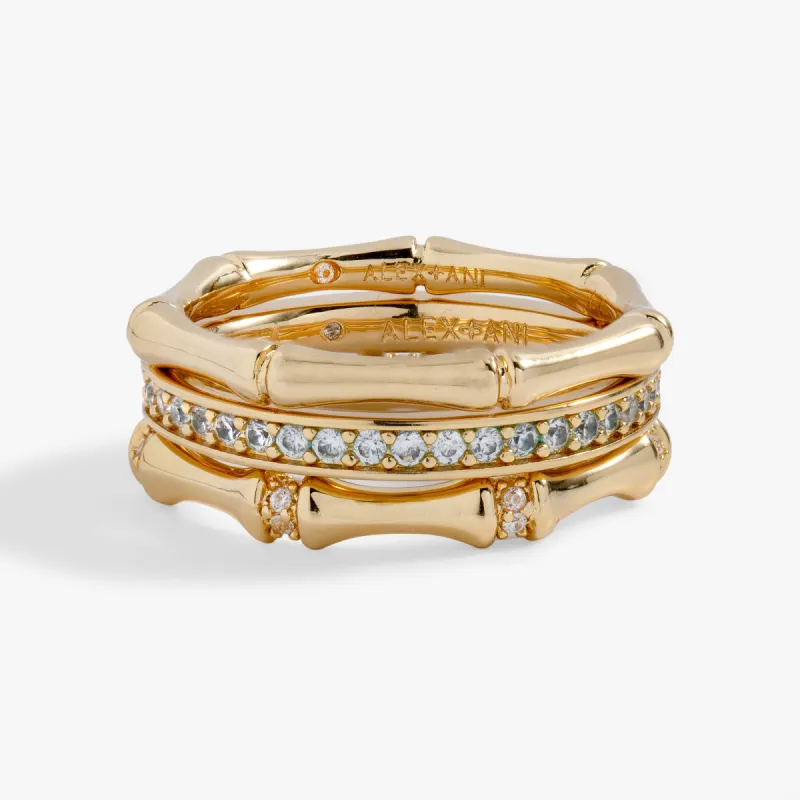 Bamboo Trio Ring Set sold by Alex and Ani