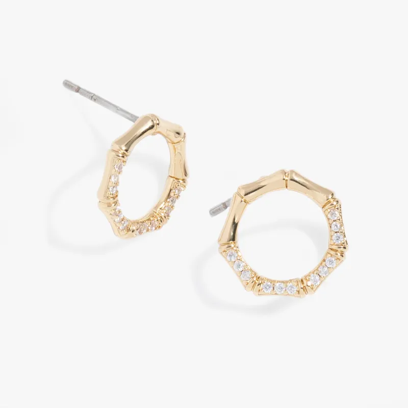 Bamboo Pave Stud sold by Alex and Ani