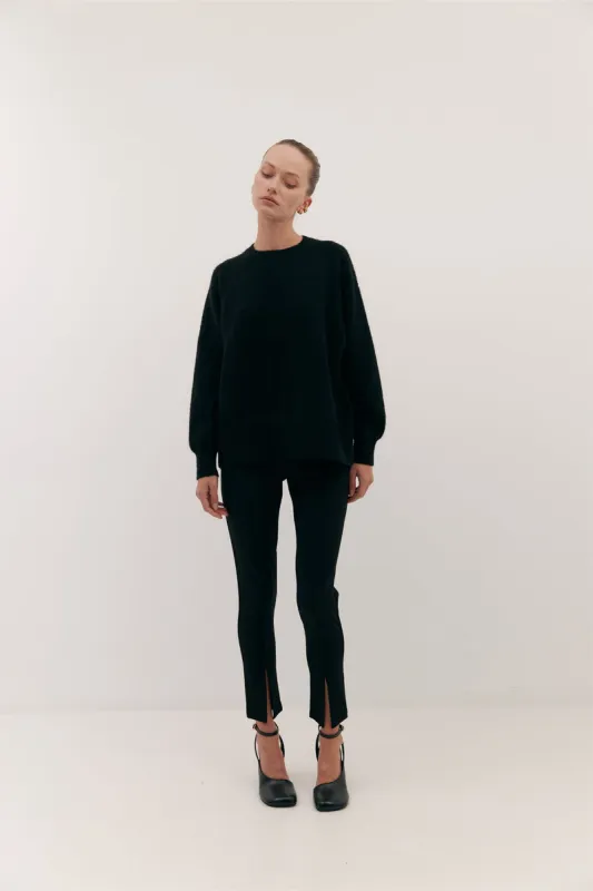 Celia Knit Jumper Black sold by Harris Tapper