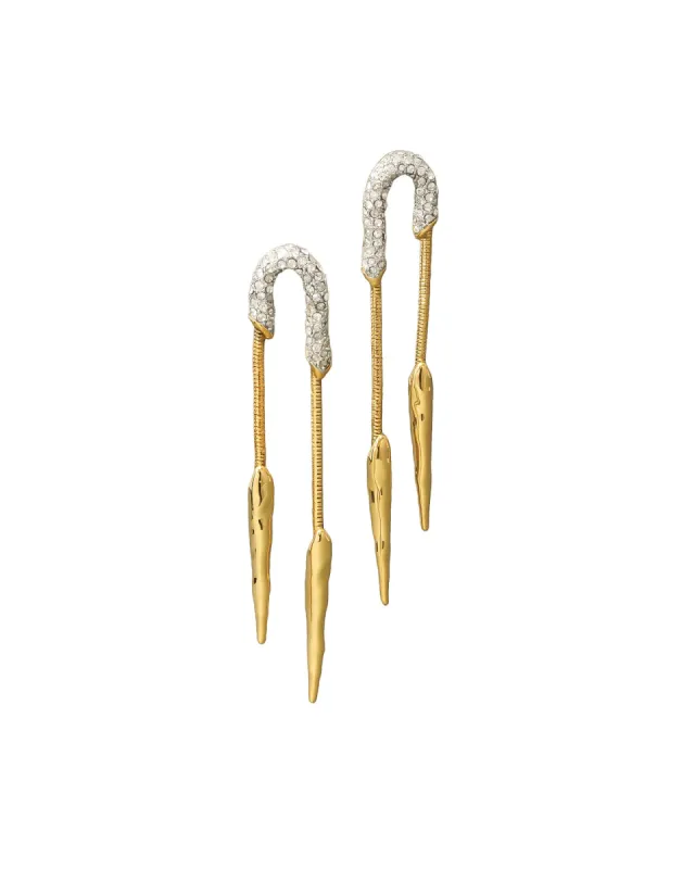 Solanales Crystal Chained Spear 
Earring sold by Blue Ruby
