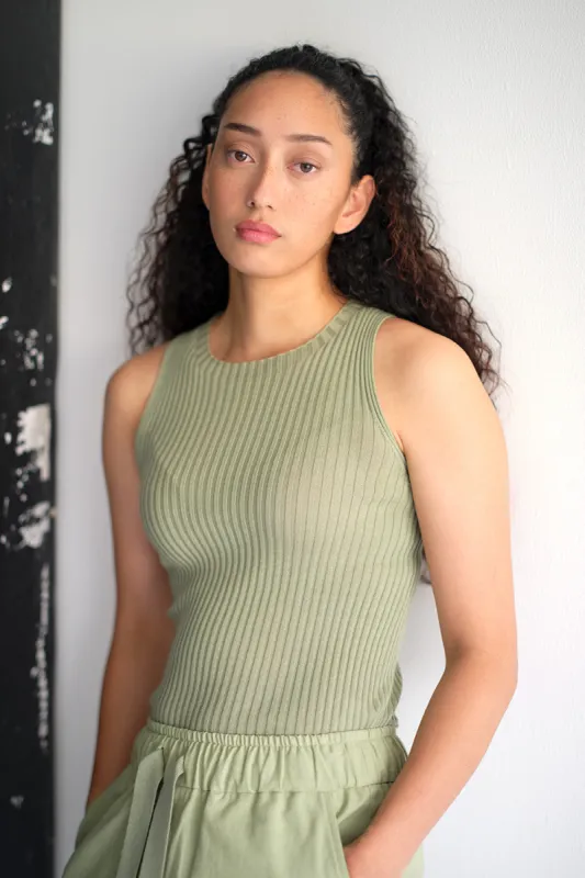 Merino Rib Crew Tank sold by Standard Issue