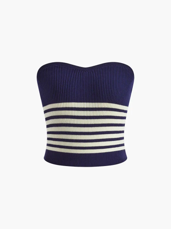 Knitted Tube Top sold by COMMENSE