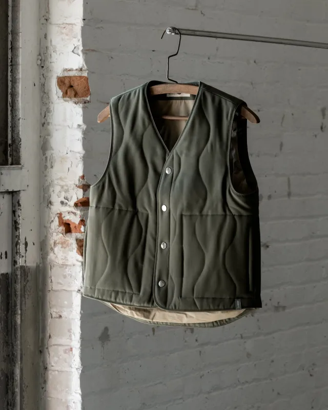 The Womens Quilted Wool Vest sold by Ecologyst