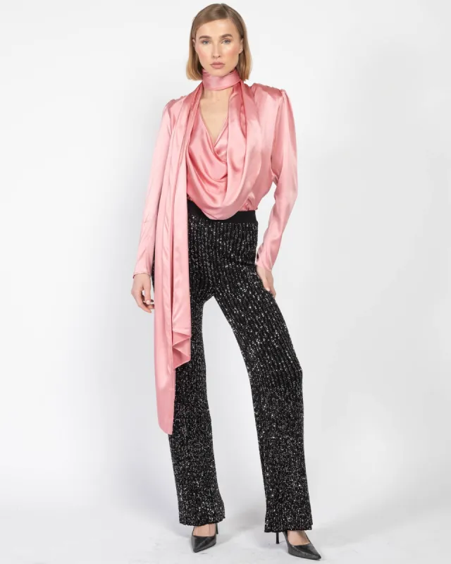 Draped Silk Blouse sold by TNT Fashion