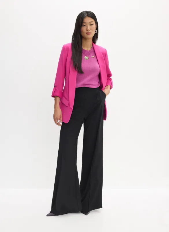 Shawl Collar Open Jacket & Wide Leg Pants sold by Melanie Lyne