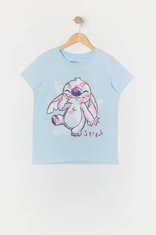T-shirt à imprimé Stitch Kisses pour fille sold by Urban Planet