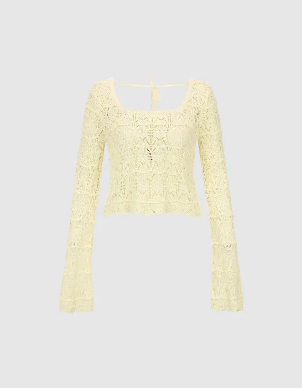 U Neck Knitted T-Shirt sold by Urban Revivo