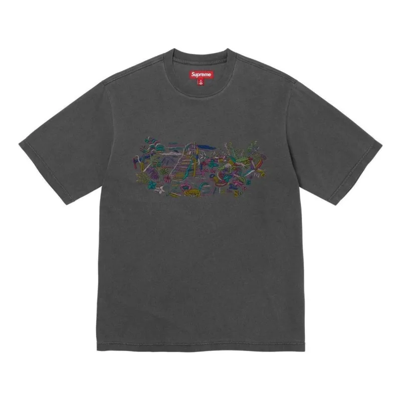 Supreme Machu Picchu T-Shirt 'Black' SUP-SS24-288 sold by KicksCrew