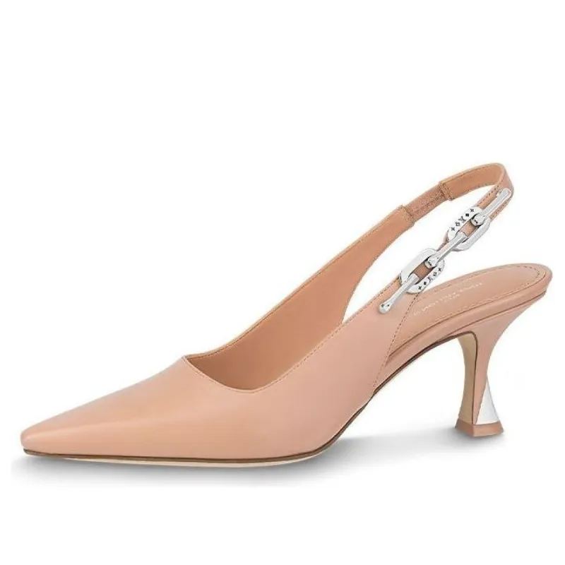 (WMNS) LOUIS VUITTON Sparkle 65mm Slingback Pumps 'Pink' 1ABPJP sold by KicksCrew