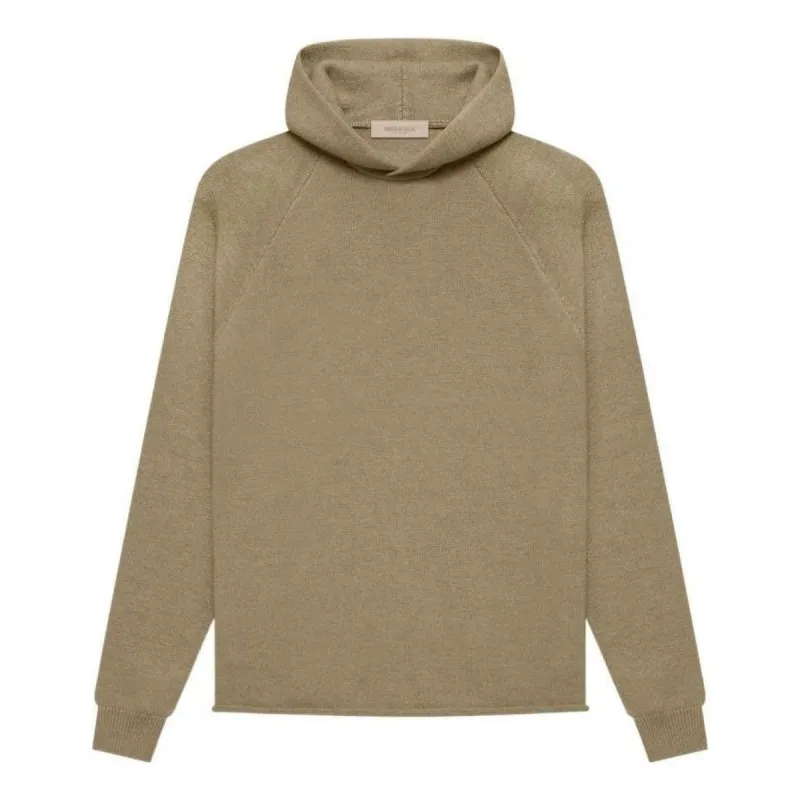 Fear of God Essentials Knit Hoodie 'Oak' FOG-SS22-055 sold by KicksCrew