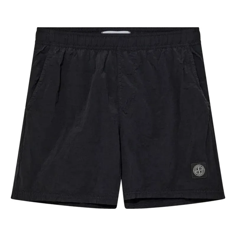 STONE ISLAND Nylon Metal Swimming Shorts 'Black' 8015B0943-A0029 sold by KicksCrew