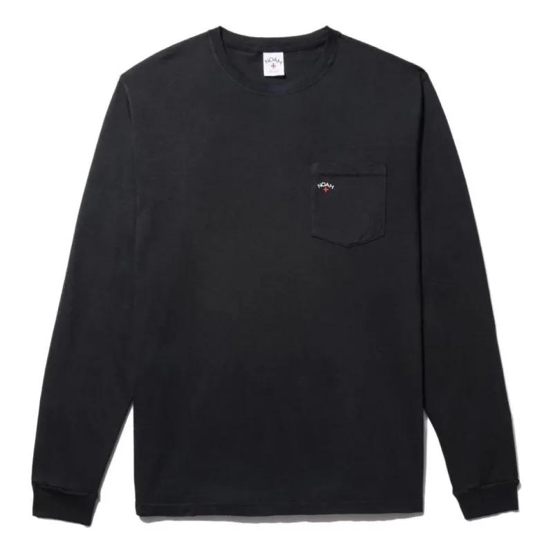 NOAH Classic Long Sleeve Pocket T-shirt 'Black' PT2NOAH sold by KicksCrew