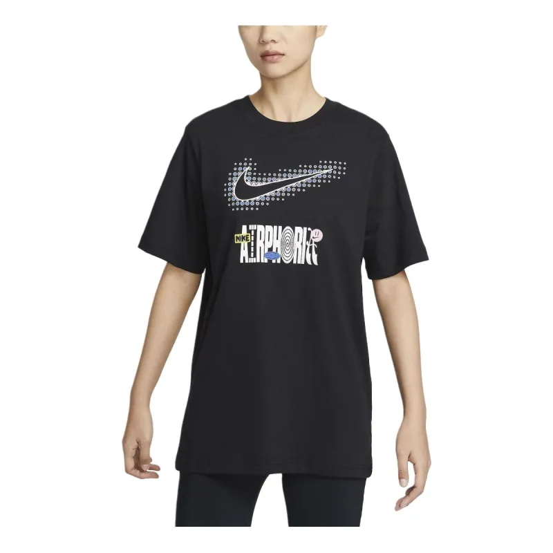 (WMNS) Nike Sportswear Graphic T-Shirt Asia Sizing 'Black' FV4263-010 sold by KicksCrew