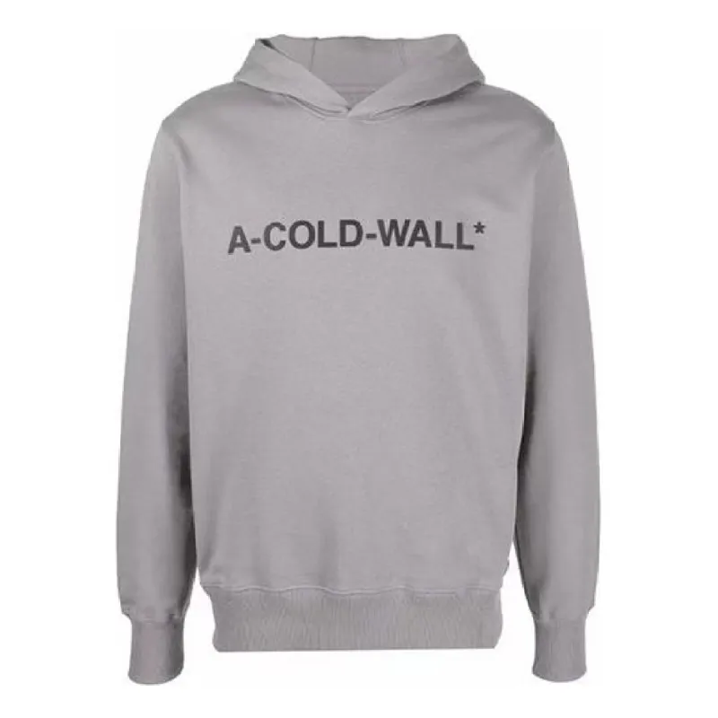 A-COLD-WALL* Logo Popover Hoodie 'Grey' ACWMW057-SLGR sold by KicksCrew