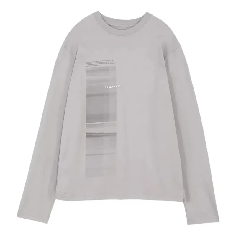 A-COLD-WALL* Diffusion Graphic Long Shirt Tee 'Mid Grey' ACWMTS087-MIDGRE sold by KicksCrew