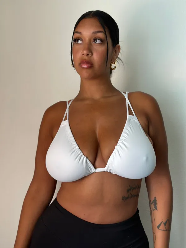 White Bralette sold by Vanusian Swim