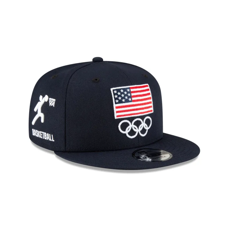 Team USA Basketball Navy 9FIFTY Snapback Hat sold by New Era