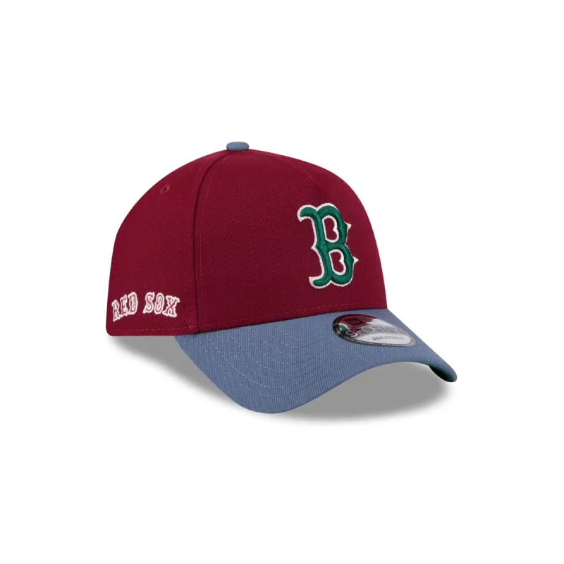 Boston Red Sox Cherry 9FORTY A-Frame Snapback Hat sold by New Era