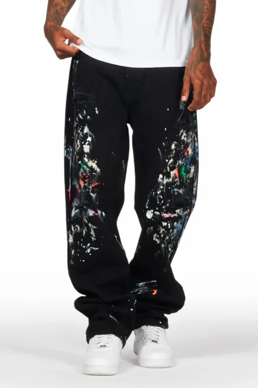 Zasha Black Painter Baggy Jean sold by Rockstar Original