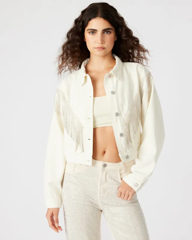 CANYON DENIM JACKET CREAM sold by Steve Madden