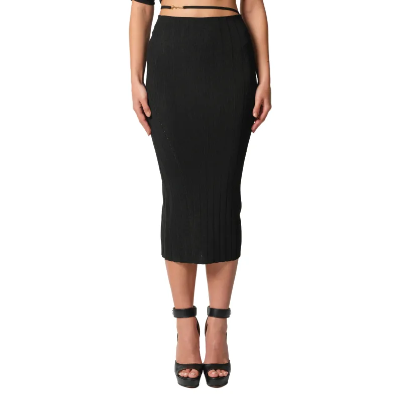 La Jupe Pralu in Black sold by MARAIS