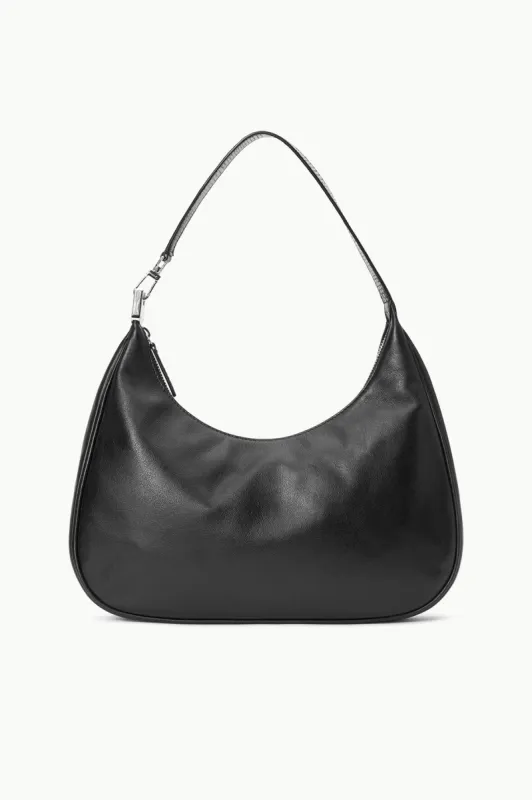 SYLVIE SHOULDER BAG | BLACK sold by STAUD
