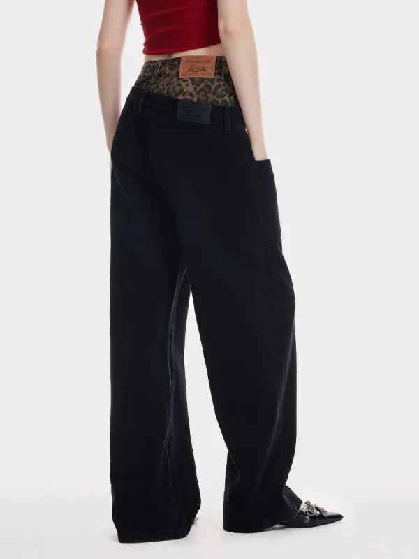 Aelfric Eden Leopard Print Baggy Jeans sold by Aelfric Eden